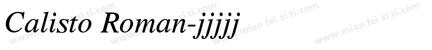 Calisto Roman字体转换